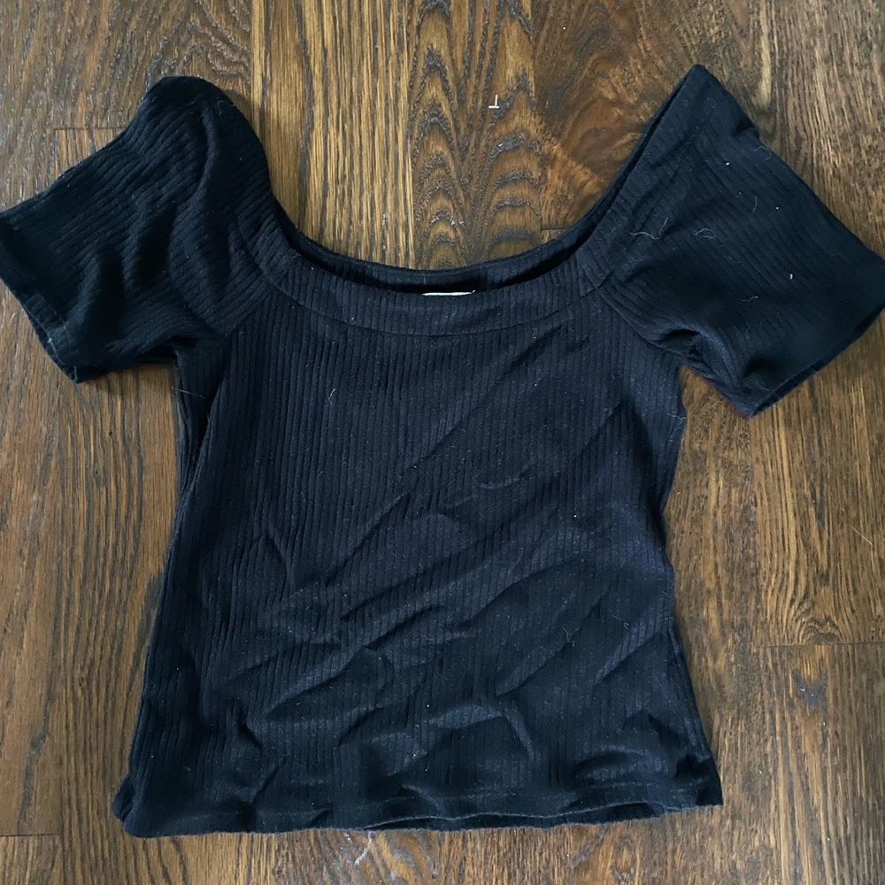 black boutique top